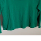 Blusa feminina de manga comprida Charter Club, verde marinho, tamanho médio