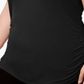 INC International Concepts Regata feminina plus size franzida com decote em V, preta, tamanho M