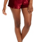 Conjunto de blusa e shorts de pijama de veludo canelado feminino INC International Concepts, vinho, tamanho M