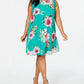 Vestido feminino Jessica Howard com decote em V e mangas curtas, estilo trapézio, acima do joelho, tamanho 16W
