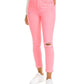 Calça jeans skinny Tinseltown Junior's Neon Wash rosa tamanho 9