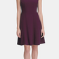 Vestido Tommy Hilfiger Scuba Fit &amp; Flare Feminino Roxo Tamanho 12P