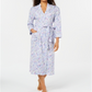 Charter Club Feminino Estampado Algodão Longo Malha Robe Branco Tamanho XS