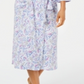 Charter Club Feminino Estampado Algodão Longo Malha Robe Branco Tamanho XS