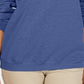 Karen Scott Petite Crewneck Fleece Sweatshirt Azul Tamanho PSM