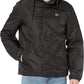 Levi's Flight Satin Coaches com capuz Sherpa Bunny, masculino, preto, tamanho pequeno