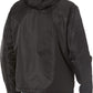 Levi's Flight Satin Coaches com capuz Sherpa Bunny, masculino, preto, tamanho pequeno