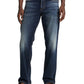 Calça jeans reta masculina Silver Jeans Co., azul, tamanho 30x32