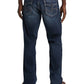 Calça jeans reta masculina Silver Jeans Co., azul, tamanho 30x32