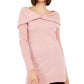Suéter túnica de cashmere feminino INC com decote canoa, rosa, tamanho M