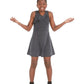 Vestido metálico com babados Epic Threads Big Girls, preto, tamanho G