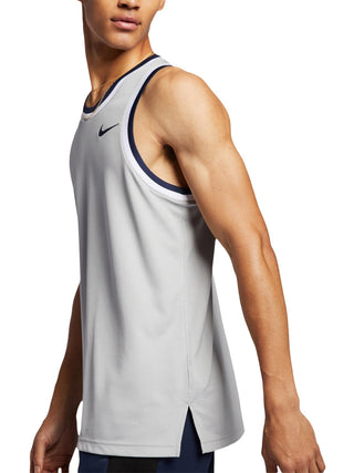 Camiseta regata Nike Dri Fit Logo Masculina Cinza Tamanho P