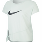 Camiseta de treino Nike Dri-FIT com logo lateral e amarração lateral, verde, tamanho XL