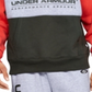 Moletons e moletons masculinos Under Armour Martian Performance Originators Fleece Logo Hoodie vermelho tamanho médio