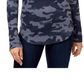 William Rast Kairah Henley Top Feminino Azul Tamanho P