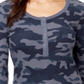 William Rast Kairah Henley Top Feminino Azul Tamanho P