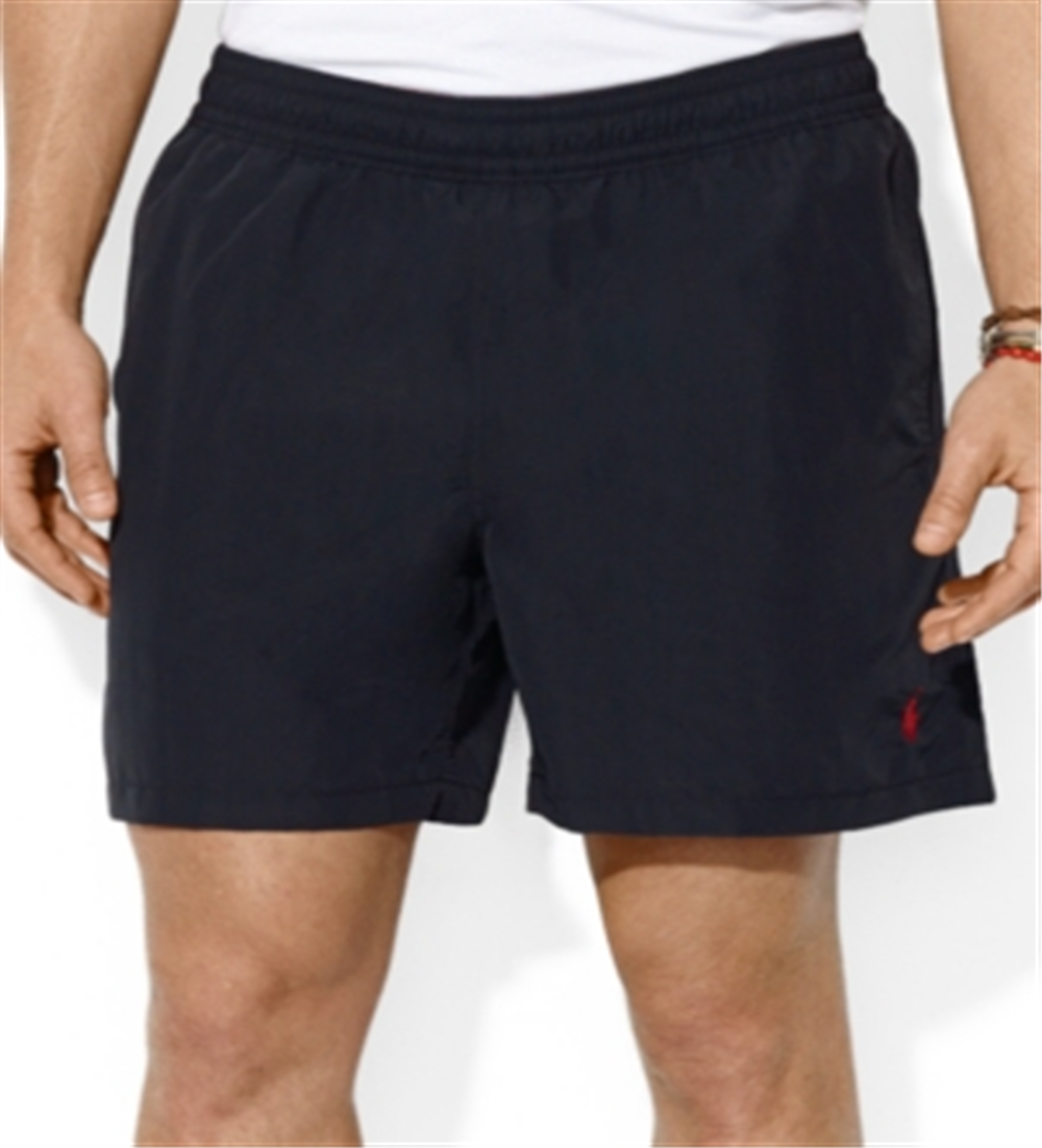 Ralph Lauren Boxer de Natação Havaiano Masculino Preto Tamanho Médio