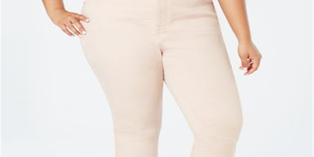 Calça jeans feminina Tommy Hilfiger Bedford rosa tamanho 20W