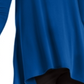 Blusa feminina Alfani lisa, azul, tamanho pequeno, P/M