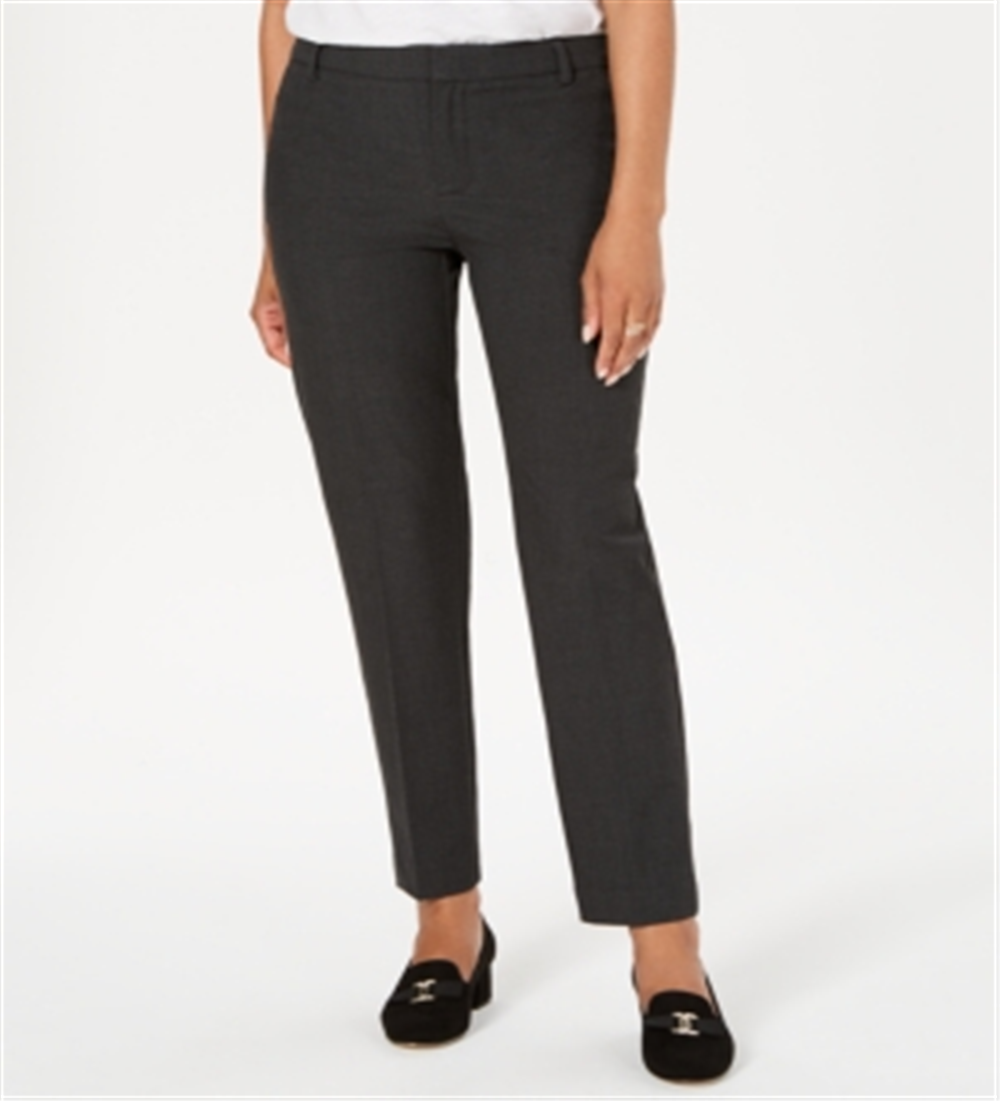 Calça feminina Charter Club Slim Fit até o tornozelo, cinza, tamanho 16
