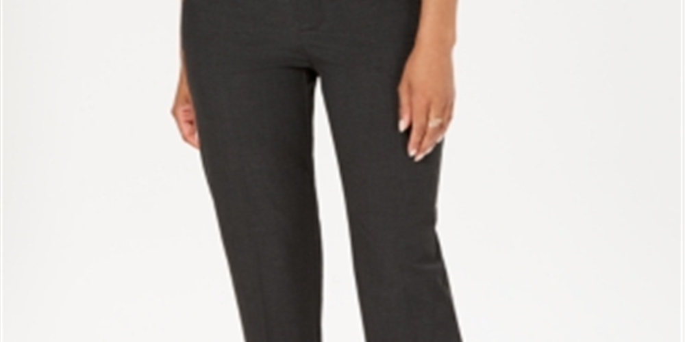 Calça feminina Charter Club Slim Fit até o tornozelo, cinza, tamanho 16