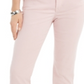 Calça jeans capri feminina estilo &amp; co com punho alto, rosa, tamanho 8