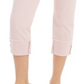 Calça jeans capri feminina estilo &amp; co com punho alto, rosa, tamanho 8