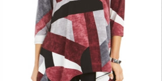 Blusa feminina estampada Alfani, verde, tamanho PP