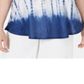 Blusa sem mangas com estampa tie-dye feminina Style &amp; Co, azul, tamanho XX-G