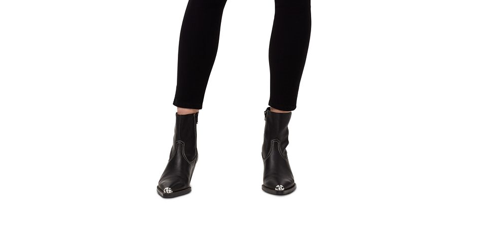 Calças jegging femininas Sanctuary de cintura média, pretas, tamanho 25