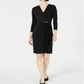 Vestido envelope falso feminino Charter Club Hardware, preto, tamanho GG