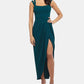 Vestido longo feminino XSCAPE liso verde tamanho 12