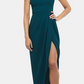 Vestido longo feminino XSCAPE liso verde tamanho 12