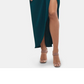 Vestido longo feminino XSCAPE liso verde tamanho 12
