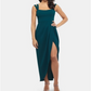 Vestido longo feminino XSCAPE liso verde tamanho 12