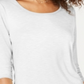 Top de chiffon feminino Style &amp; Co, branco, tamanho X-S