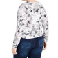 Love Tribe Top Feminino Trendy Plus Tie Dye Mickey Mouse Estampa Gráfica Branco Tamanho 2X