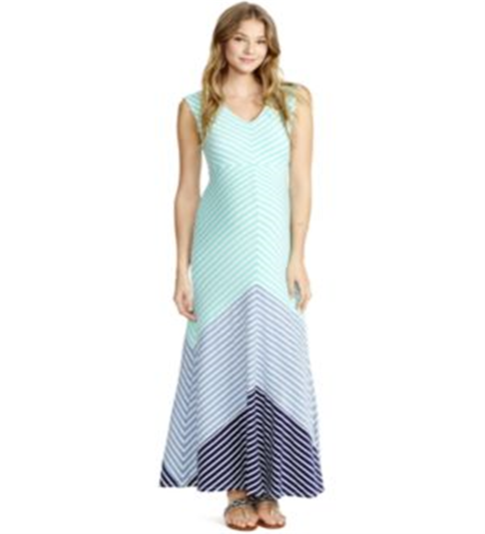 Vestido longo de maternidade com corte enviesado para mulheres, tamanho P, verde