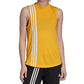 Camiseta regata feminina Adidas Workout Training, amarela, tamanho G