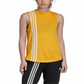 Camiseta regata feminina Adidas Workout Training, amarela, tamanho G
