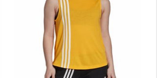 Adidas Women's Workout Training Tank Top Yellow Size L