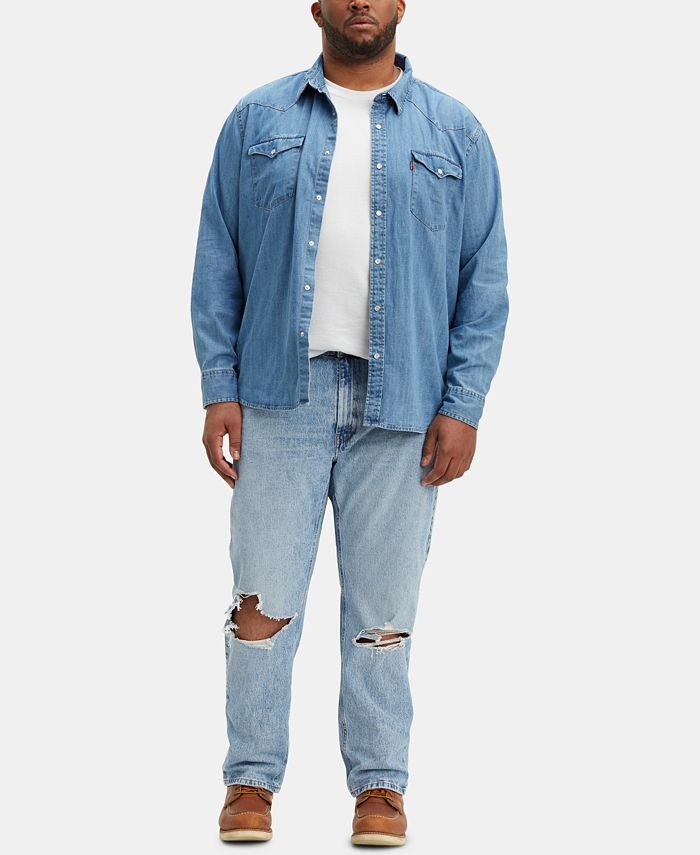 Calça Jeans Levi's 541 Athletic Taper Masculina Azul Tamanho 50X30