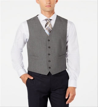 Jaqueta masculina com cinto Ryan Seacrest Distinction cinza tamanho grande