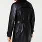 INC International Concepts Casaco masculino elegante de couro sintético, preto, tamanho médio