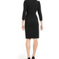 Vestido Calvin Klein Feminino Manga 3/4 Comprimento Joelho Preto Tamanho 10 P