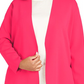 Casaco suéter feminino Alfani plus size com agulha completa rosa tamanho 1X