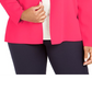 Casaco suéter feminino Alfani plus size com agulha completa rosa tamanho 1X