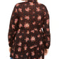 Camisa longa com botões estampada plus size feminina Style &amp; Co, marrom, tamanho 0X