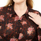 Camisa longa com botões estampada plus size feminina Style &amp; Co, marrom, tamanho 0X