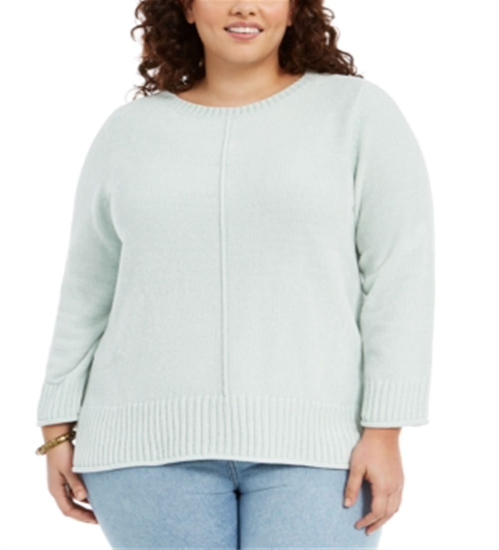 Suéter Feminino Plus Chenille Verde Tamanho 2X da Style &amp; Co.